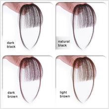 Load image into Gallery viewer, Wispy Human Hair Clip In Air Bangs, Extensions for Women Fake Air Bangs-مشبك شعر بشري ناعم في الانفجارات الهوائية ، وصلات شعر مزيفة للنساء