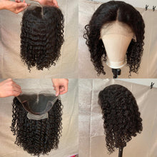 Load image into Gallery viewer, human hair curly bob wigs شعر الإنسان مجعد الباروكات بوب