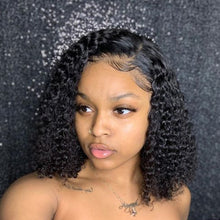 Load image into Gallery viewer, human hair curly bob wigs شعر الإنسان مجعد الباروكات بوب