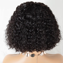 Load image into Gallery viewer, human hair curly bob wigs شعر الإنسان مجعد الباروكات بوب