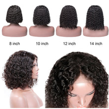 Load image into Gallery viewer, human hair curly bob wigs شعر الإنسان مجعد الباروكات بوب