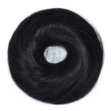 Load image into Gallery viewer, Estelle Real hair donut ball head wig hair bag wig ring real hair ring hair fluffy curly lady ball head hair twister