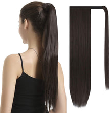 Load image into Gallery viewer, Estelle Ponytail Extension Long Straight Wrap Around Clip in Synthetic Fiber Hair for Women تمديد ذيل الحصان من Estelle لفافة مستقيمة طويلة حول المشبك في شعر من الألياف الاصطناعية للنساء