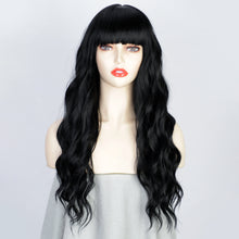 Load image into Gallery viewer, Estelle European and American Wigs Chemical Fiber High Temperature Silk Long Curly Hair Water Ripple Ladies Headgear Wigs