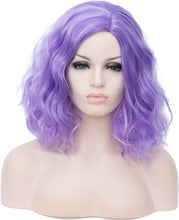 Load image into Gallery viewer, Estelle Short Bob Wavy Curly Wig For Women Heat Resistant Bob Party Wig Including Wig Cap