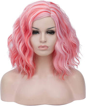 Load image into Gallery viewer, Estelle Short Bob Wavy Curly Wig For Women Heat Resistant Bob Party Wig Including Wig Cap