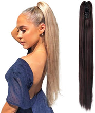 Load image into Gallery viewer, Estelle Claw Curly Wavy / Straight Ponytail Extension Long Synthetic for Women