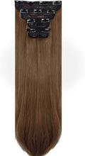 Load image into Gallery viewer, Estelle Clip in Hair Extensions 4Pcs 11Clips Curly Wavy Thick Full Head Double Weft Clip on Synthetic Hair Extension وصلات شعر Estelle Clip في وصلات الشعر 4 قطعة 11 مشابك مموجة ومموجة سميكة كاملة الرأس بمشبك مزدوج اللحمة على وصلات الشعر الاصطناعية
