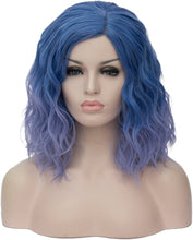 Load image into Gallery viewer, Estelle Short Bob Wavy Curly Wig For Women Heat Resistant Bob Party Wig Including Wig Cap