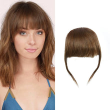 Load image into Gallery viewer, Estelle Natural Real Human Hair Flat Bangs Hand Tied Bangs Fashion Clip in Hair Extension Estelle شعر طبيعي حقيقي بشري مسطح الانفجارات مشبك أنيق في إطالة الشعر