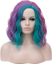 Load image into Gallery viewer, Estelle Short Bob Wavy Curly Wig For Women Heat Resistant Bob Party Wig Including Wig Cap