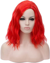 Load image into Gallery viewer, Estelle Short Bob Wavy Curly Wig For Women Heat Resistant Bob Party Wig Including Wig Cap