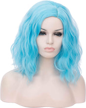 Load image into Gallery viewer, Estelle Short Bob Wavy Curly Wig For Women Heat Resistant Bob Party Wig Including Wig Cap