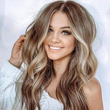 Load image into Gallery viewer, Estelle Fiber Heat Resistant Wig, Nature looking ,Curl, Bodywave, Straight, long, Short, Black, Brown, for Cosplay Daily Party Use Synthetic Hair Replacement Wig For Fashion Women (Blonde Ombre 8/613)