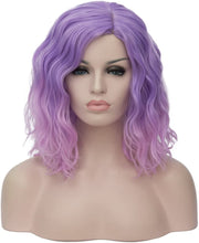 Load image into Gallery viewer, Estelle Short Bob Wavy Curly Wig For Women Heat Resistant Bob Party Wig Including Wig Cap