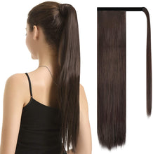 Load image into Gallery viewer, Estelle Ponytail Extension Long Straight Wrap Around Clip in Synthetic Fiber Hair for Women تمديد ذيل الحصان من Estelle لفافة مستقيمة طويلة حول المشبك في شعر من الألياف الاصطناعية للنساء