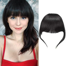 Load image into Gallery viewer, Estelle Natural Real Human Hair Flat Bangs Hand Tied Bangs Fashion Clip in Hair Extension Estelle شعر طبيعي حقيقي بشري مسطح الانفجارات مشبك أنيق في إطالة الشعر