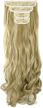 Load image into Gallery viewer, Estelle Clip in Hair Extensions 4Pcs 11Clips Curly Wavy Thick Full Head Double Weft Clip on Synthetic Hair Extension وصلات شعر Estelle Clip في وصلات الشعر 4 قطعة 11 مشابك مموجة ومموجة سميكة كاملة الرأس بمشبك مزدوج اللحمة على وصلات الشعر الاصطناعية