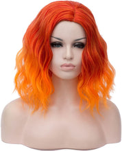 Load image into Gallery viewer, Estelle Short Bob Wavy Curly Wig For Women Heat Resistant Bob Party Wig Including Wig Cap