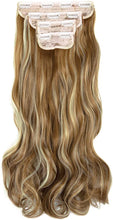 Load image into Gallery viewer, Estelle Clip in Hair Extensions 4Pcs 11Clips Curly Wavy Thick Full Head Double Weft Clip on Synthetic Hair Extension وصلات شعر Estelle Clip في وصلات الشعر 4 قطعة 11 مشابك مموجة ومموجة سميكة كاملة الرأس بمشبك مزدوج اللحمة على وصلات الشعر الاصطناعية