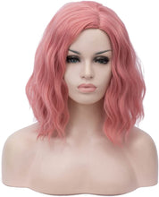 Load image into Gallery viewer, Estelle Short Bob Wavy Curly Wig For Women Heat Resistant Bob Party Wig Including Wig Cap