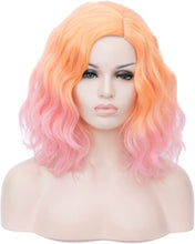 Load image into Gallery viewer, Estelle Short Bob Wavy Curly Wig For Women Heat Resistant Bob Party Wig Including Wig Cap