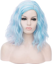 Load image into Gallery viewer, Estelle Short Bob Wavy Curly Wig For Women Heat Resistant Bob Party Wig Including Wig Cap