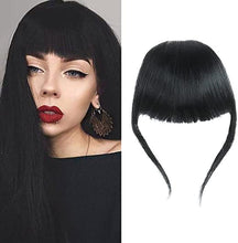 Load image into Gallery viewer, Estelle Natural Real Human Hair Flat Bangs Hand Tied Bangs Fashion Clip in Hair Extension Estelle شعر طبيعي حقيقي بشري مسطح الانفجارات مشبك أنيق في إطالة الشعر