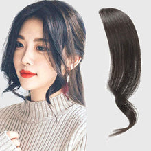 将图片加载到图库查看器,Estelle 2 Pieces Wave Side Bangs Real Human Hair Clip In Bangs Wave Fringe Hair Extensions Estelle 2 قطعة من الانفجارات الجانبية المموجة مشبك شعر بشري حقيقي في وصلات شعر مموجة هامش