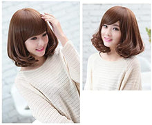 Load image into Gallery viewer, Estelle Fiber Heat Resistant Wig, Nature looking ,Curl, Bodywave, Straight, long, Short, Black, Brown, for Cosplay Daily Party Use Synthetic Hair Replacement Wig For Fashion Women (Light Brown)