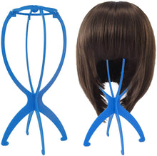 Load image into Gallery viewer, Estelle Wig Stand Holder 6pcs Portable Durable Plastic Folding Wig Holder Hairpieces Display Tool Stable Wig Stand Dryer حامل شعر مستعار 6 قطع قابل للحمل بلاستيك متين قابل للطي حامل شعر مستعار أداة عرض قطع شعر مستعار ثابت حامل مجفف