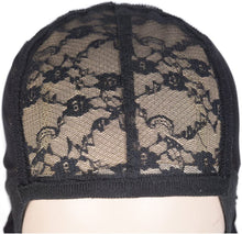 Load image into Gallery viewer, Estelle 2 pcs Wig Caps with Adjustable Strap for Making Wigs Free Size Black Dome Mesh Wig Cap for Women (Lace Wig Caps)