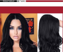 Load image into Gallery viewer, Estelle Fashion Small Lace Front Wig For Women Black Medium Loose Wavy Estelle Fashion باروكة دانتيل أمامية صغيرة للنساء ، أسود متوسط فضفاض متموج