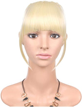 Load image into Gallery viewer, Estelle Bangs Clip in Hair Extensions Front Neat Bang Fringe One Piece 15cm Short Straight Hairpiece for Women مشبك الانفجارات في وصلات الشعر الأمامية الأنيقة بانغ هامش قطعة واحدة 15 سم قطعة شعر مستقيمة قصيرة للنساء