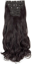 Load image into Gallery viewer, Estelle Clip in Hair Extensions 4Pcs 11Clips Curly Wavy Thick Full Head Double Weft Clip on Synthetic Hair Extension وصلات شعر Estelle Clip في وصلات الشعر 4 قطعة 11 مشابك مموجة ومموجة سميكة كاملة الرأس بمشبك مزدوج اللحمة على وصلات الشعر الاصطناعية