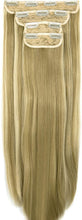 Load image into Gallery viewer, Estelle Clip in Hair Extensions 4Pcs 11Clips Curly Wavy Thick Full Head Double Weft Clip on Synthetic Hair Extension وصلات شعر Estelle Clip في وصلات الشعر 4 قطعة 11 مشابك مموجة ومموجة سميكة كاملة الرأس بمشبك مزدوج اللحمة على وصلات الشعر الاصطناعية
