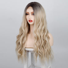 Load image into Gallery viewer, Estelle Fashion Small Lace Front Wig For Women Long Body Wavy Gradient Blonde 4/60 Estelle Fashion باروكة دانتيل أمامية صغيرة للنساء جسم طويل أشقر مموج متدرج 4/60
