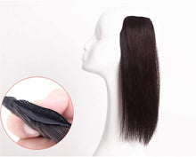 Load image into Gallery viewer, Estelle Women's Clip on Crown Topper Hair Extensions 3 Inches Width 12 Inches Black مشبك نسائي على تاج توبر وصلات شعر 3 بوصات عرض 12 بوصة أسود