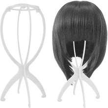 Load image into Gallery viewer, Estelle Wig Stand Holder 6pcs Portable Durable Plastic Folding Wig Holder Hairpieces Display Tool Stable Wig Stand Dryer حامل شعر مستعار 6 قطع قابل للحمل بلاستيك متين قابل للطي حامل شعر مستعار أداة عرض قطع شعر مستعار ثابت حامل مجفف
