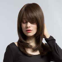 Load image into Gallery viewer, Estelle Fiber Heat Resistant Wig, Nature looking ,Curl, Bodywave, Straight, long, Short, Black, Brown, for Cosplay Daily Party Use Synthetic Hair Replacement Wig For Fashion Women (Dark Brown)