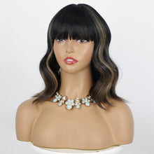 Load image into Gallery viewer, Estelle Body wave Bobo Fiber Wigs ,Curly Hair Bob High Temperature Wigs