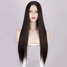 Load image into Gallery viewer, Estelle Fashion Small Lace Front Wig For Women Straight Long Nature Black Estelle Fashion باروكة دانتيل أمامية صغيرة للنساء مستقيم طويل أسود طبيعي