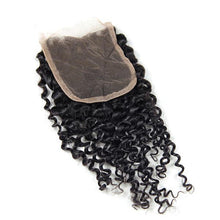 Load image into Gallery viewer, Jerry Curly Human Hair 4*4 Lace Closure -جيري شعر بشري مجعد 4 * 4 إغلاق الدانتيل