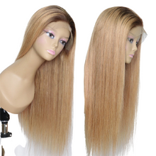 Load image into Gallery viewer, Human Hair Straight Fashion Hair T4/27# Wig شعر بشري مستقيم أزياء شعر T4 / 27 # شعر مستعار