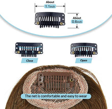 Load image into Gallery viewer, Estelle Natural Real Human Hair Flat Bangs Hand Tied Bangs Fashion Clip in Hair Extension Estelle شعر طبيعي حقيقي بشري مسطح الانفجارات مشبك أنيق في إطالة الشعر