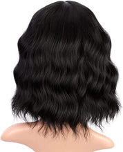 Load image into Gallery viewer, Estelle Fiber Heat Resistant Wig, Nature looking ,Curl, Bodywave, Straight, long, Short, Black, Brown, for Cosplay Daily Party Use Synthetic Hair Replacement Wig For Fashion Women (Short Black)