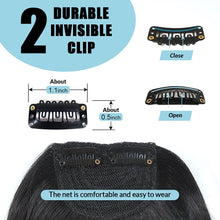 Load image into Gallery viewer, Estelle Natural Real Human Hair Flat Bangs Hand Tied Bangs Fashion Clip in Hair Extension Estelle شعر طبيعي حقيقي بشري مسطح الانفجارات مشبك أنيق في إطالة الشعر