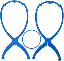 Load image into Gallery viewer, Estelle Wig Stand Holder 6pcs Portable Durable Plastic Folding Wig Holder Hairpieces Display Tool Stable Wig Stand Dryer حامل شعر مستعار 6 قطع قابل للحمل بلاستيك متين قابل للطي حامل شعر مستعار أداة عرض قطع شعر مستعار ثابت حامل مجفف