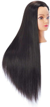 Load image into Gallery viewer, Estelle Mannequin Head Hair Styling Training Head Manikin Cosmetology Doll Head Synthetic Fiber Hair and Free Clamp Holder رأس دمية من Estelle Mannequin لتدريب تصفيف الشعر ، رأس مانيكين للتجميل ، رأس شعر من الألياف الاصطناعية وحامل مشبك مجاني
