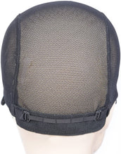 Load image into Gallery viewer, Estelle 2 pcs Wig Caps with Adjustable Strap for Making Wigs Free Size Black Dome Mesh Wig Cap for Women (Lace Wig Caps)